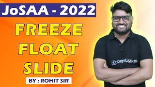 JoSAA Seat Allotment 2022 | Freeze, Float And Slide Option (FULL GUIDE)