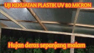 hujan deras Plastik uv lebar 6 meter 80 micron