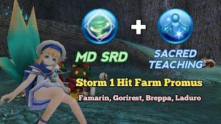 Toram Online - Overheal MD SRD Storm Build 1 Hit Farm Promus & Famarin | Blizzard 1 Hit Farm Mobs