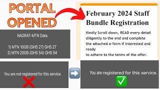 NAGRAT Bundle Registration: Portal Opened + Registration Process