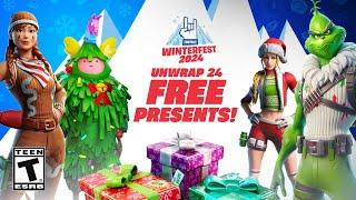 Fortnite Winterfest 2024 (FREE PRESENTS)