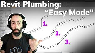 Revit Plumbing Tutorial - Easy Mode (Quick Tip)