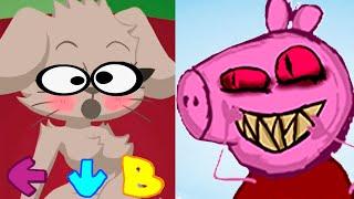 Bella React to Peppa EXE | ALL Characters | FNF MEME |