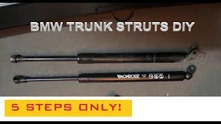 BMW TRUNK STRUT REPLACEMENT (ONLY 5 STEPS!)