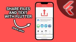 Flutter - Share Files And Text From Your Flutter App  (share_plus) #Flutter #AppDevelopment