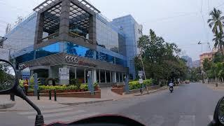 Driving in St Mark's Road to Richmond Circle via UB City, Vittal Malya Road in Bangalore #UBCity