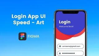 Elegant Login Screen UI Design - Speed Art [Figma]