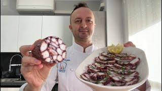 COME FARE IL CARPACCIO DI POLPO A CASA SENZA BOTTIGLIA