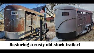 Restoring an older stock trailer with rustoleum enamel