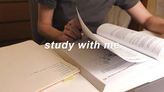 study with me, study asmr with no music for 1 hour