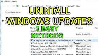 How To Uninstall Windows Updates Windows 10 / 11 To Get Rid Off Errors & Issues