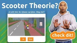 Scooter Theorie. 5 Examenvragen!