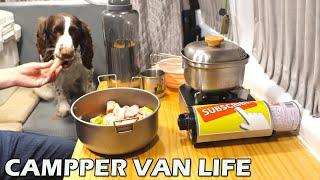 CAMPER VAN LIFE ALONE WITH A DOG