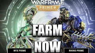 Farm Rhino Prime Nyx Prime Today! Warframe Item Updates! Warframe Hunters