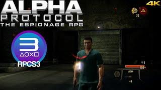 RPCS3 0.0.20-13322 | Alpha Protocol 4K 60FPS UHD | PS3 Emulator PC Gameplay