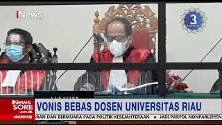 Dosen FISIP Universitas Riau Divonis Bebas, Tak Terbukti Lakukan Cabul ke Mahasiswi #iNewsSore 30/03