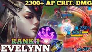 EVELYNN 5300+ MATCHES! BRUTAL ONE SHOT BUILD ABUSE - TOP 1 GLOBAL EVELYNN BY Lucky - WILD RIFT