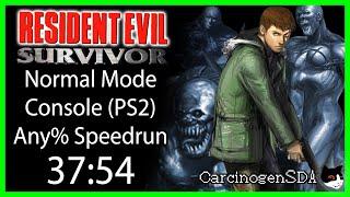 Resident Evil: Survivor (PSX) Speedrun - 37:54 (Console any% Normal)