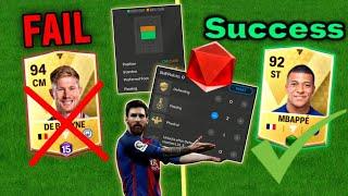 How to rank up players in fc mobile | how to change positions of players in fc mobile