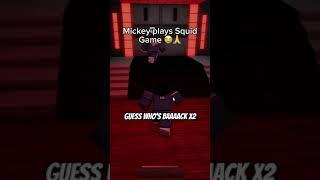 MICKEY ATTACKS in SQUID GAME..  #roblox #funny