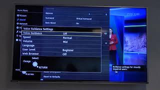 How to Turn On / Off Voice Guidance Settings on Panasonic TV?