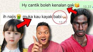 Prank bocil cantik nyamar jadi cowo jelek berujung Di blokir di wa 