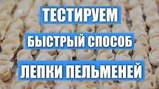 Тестирую быстрый способ лепки пельменей.Весь процесс. Первая попытка, мои результаты / Вып. 303