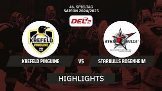 DEL2: Krefeld Pinguine vs. Starbulls Rosenheim I Highlights - 46. Spieltag | SDTV Eishockey