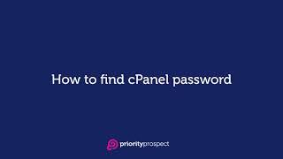 How to view cPanel password