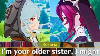 RAZOR Meets Sister ROSARIA Cutscene Genshin Impact | Razor's Older Sister??