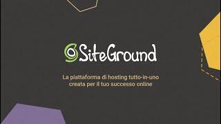 SiteGround - Web hosting creato per il tuo successo online