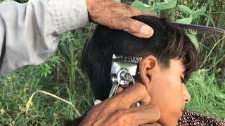 ASMR Fast Hair Cutting With Barber Old {SHAMS ASMR}