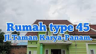 Dijual Rumah Type 45 Jl.Taman Karya Panam Pekanbaru