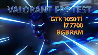 2023 GTX 1050 TI INTEL CORE I7 7700 VALORANT FPS TEST