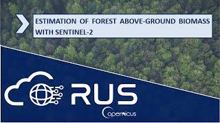 RUS Webinar: Estimation of Forest Above-Ground Biomass with Sentinel-2 - PY02