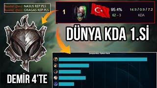 DEMİRLER ÇILDIRDI! DÜNYA KDA 1.Sİ DEMİR 4'te OYNARSA NE OLUR? LOL PİT