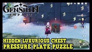 Genshin Impact Dragonspine Pressure Plate Puzzle (Hidden Luxurious Chest & Crimson Agate Location)