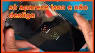 celular samsung  sumiram  os icones, só aparece a opção desligar e reiniciar mas não desliga