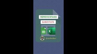 Remove Spaces from a cell in excel | Google Sheet