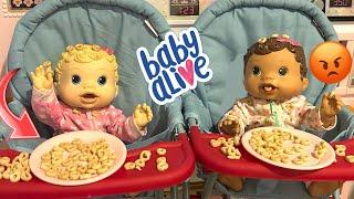 NEW Baby alive changing time dolls daily routine  HUGE mess