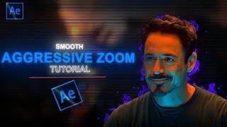 Smooth Aggressive Zooms for your Edits! | After Effects Tutorial | Beginner's Guide