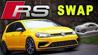 Audi RS3 Engine Swap on a VW GOLF R - DAZA SWAP!