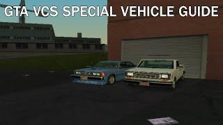 GTA VCS Special Vehicle Guide: H/PP/TP/EC Blue Sentinel XS and H/PP/TP/EC White Bobcat