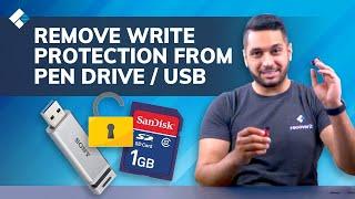 4 Ways Remove Write Protection From USB Pendrive | "The disk is write protected" [Fix]?