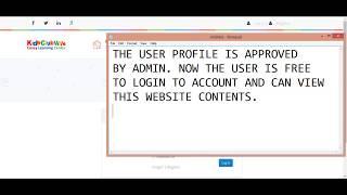 How user register and how super admin approve