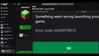 Fix Error Code (0x800700c1) When Launching Minecraft Launcher On Windows PC (Xbox Game Pass)