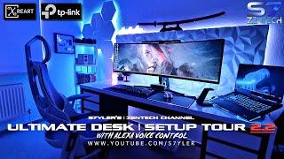 s7yler's Ultimate Gaming Room // Dream Desk Setup Tour v2.2 with Alexa Control 2022 (4K@60FPS)