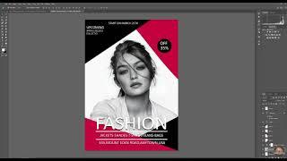 How To Create Design An Attractive Fashion Poster #short | In Photoshop | BY VISUAL ARTS