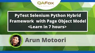 Pytest Selenium Python Hybrid Framework with Page Object Model - Learn in 7 hours