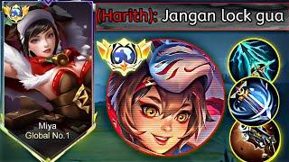 CARA MENANG LANE LAWAN HERO META HARITH‼️CARA LANIG FASE MIYA KETEMU HARITH #mobilelegends